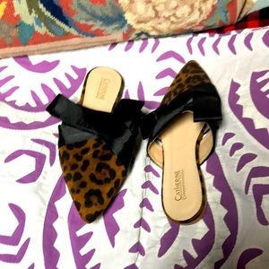 catherine Catherine Malandrino flat leopard slides